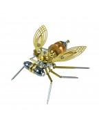 Steampunk Insect Drosophila sculpture