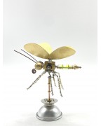 Steampunk Mechanical Insect Dragonfly All-Metal Iron Bug