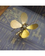 Steampunk Mechanical Insect Gold Butterfly