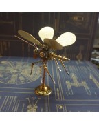 Steampunk Mechanical Insect Gold Butterfly