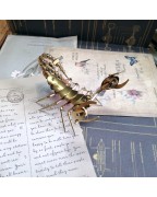 Steampunk Mechanical Golden Scorpion