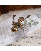 Steampunk Mechanical Bee Ornaments