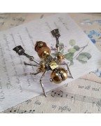 Steampunk Mechanical Bee Ornaments